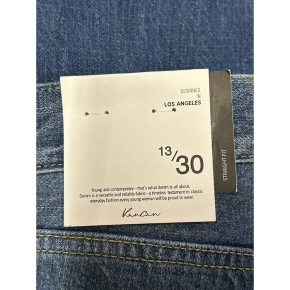 KanCan Eloise High Rise Straight Leg Jeans in Medium Wash - Sz 13/30 - NWT - Picture 7 of 8